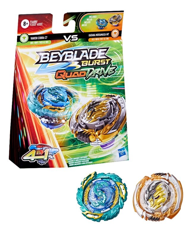 Beyblade Quad Drive Duopack - Wrath Fafnir en Berserk Linwyrm - Afbeelding 5