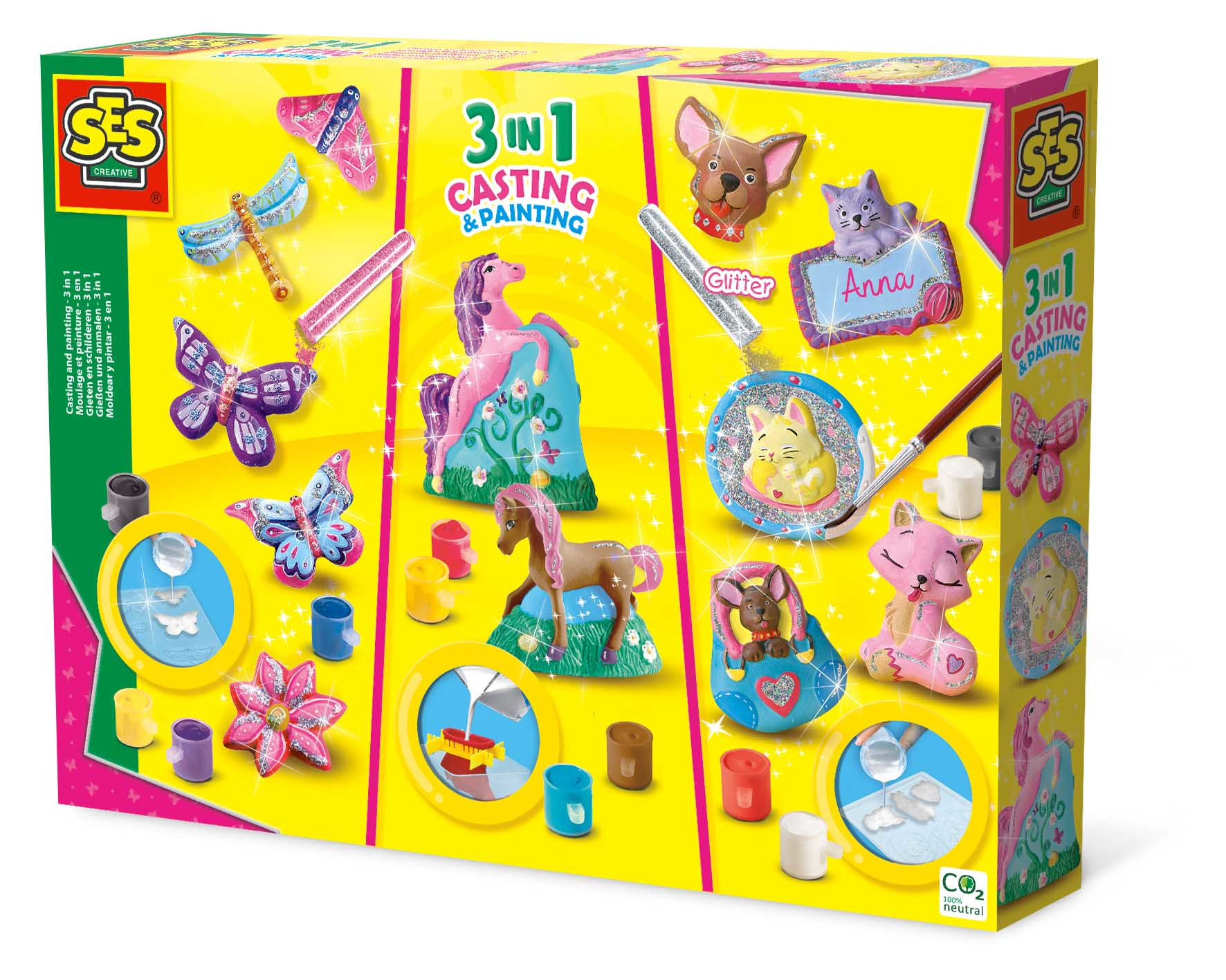 SES Creative - Gieten en schilderen - 3-in-1