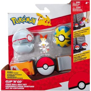 Pokémon Clip ‘N’ Go Poké Ball Belt Set Scorbunny – 1 exemplaar