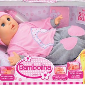 Bambolina Molly Babypop (40cm) met bewegende mond en geluid