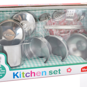 Pottenset metaal + accessoires – 13stuks