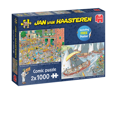 Jan van Haasteren - De Kaasmarkt & Skûtsjesilen (2x1000stuks)