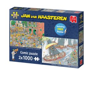 Jan van Haasteren – De Kaasmarkt & Skûtsjesilen (2x1000stuks)