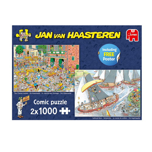Jan van Haasteren - De Kaasmarkt & Skûtsjesilen (2x1000stuks) - Afbeelding 3