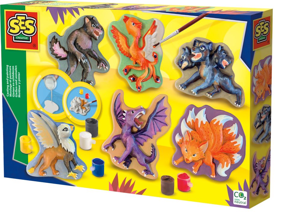 SES Creative - Gieten en schilderen - Mythische wezens