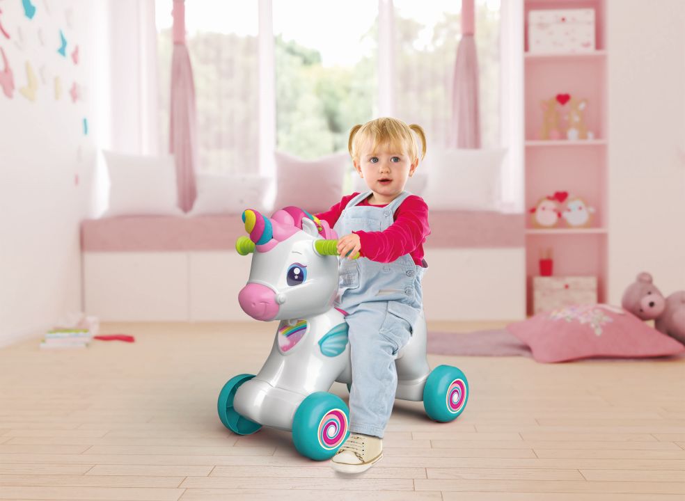 Baby Clementoni - Interactieve Unicorn Ride-on - Afbeelding 6