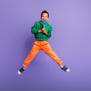 QWARE Karaoke Microfoon Blauw