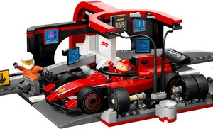 LEGO City – F1 pitstop en pitcrew met Ferrari