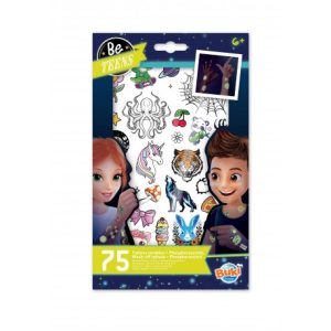 BUKI – 75 Afwasbare Tattoo’s (Glow in the dark)