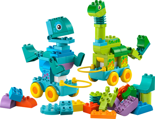 LEGO Duplo - 3-in-1 dinosaurussen op wielen - Afbeelding 2