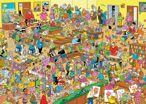 Jan van Haasteren - Het bejaardentehuis - 1000st - Afbeelding 2