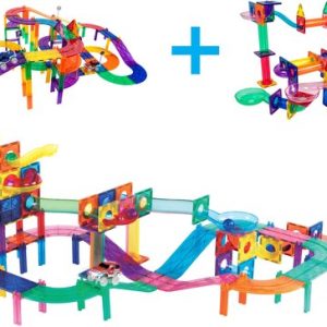 Picasso Tiles – 2 in 1 race,knikker & Tegel set