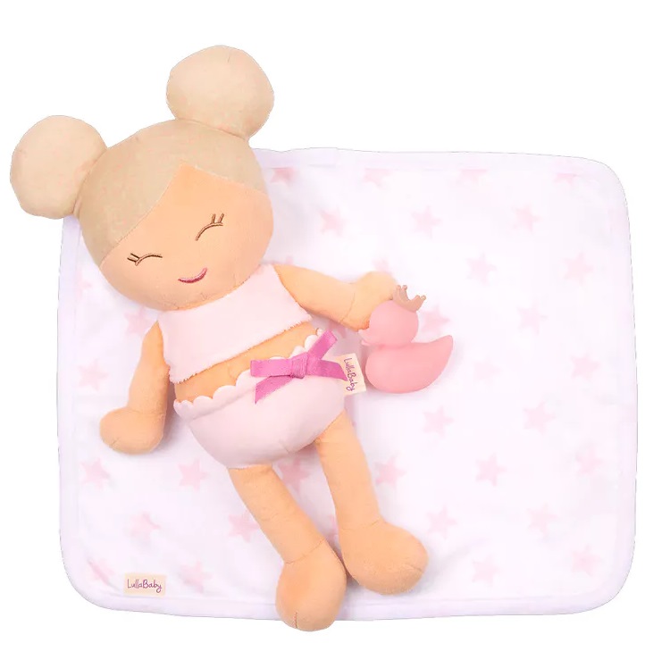 Badpop blond zonder handdoek 35cm - Afbeelding 2