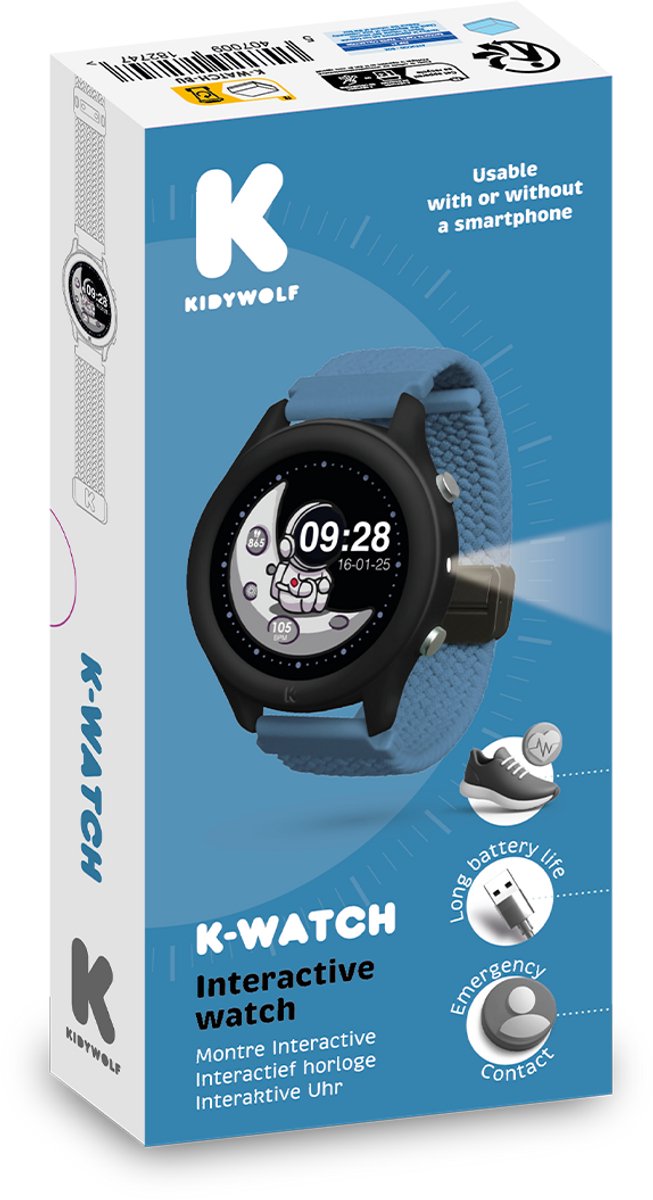 Kidywolf - KidyWatch Multifunction (Blauw) - Afbeelding 4
