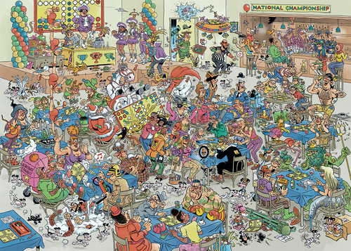 Jan van Haasteren - NK Mens Erger Je Niet (1000 stukjes) - Afbeelding 4