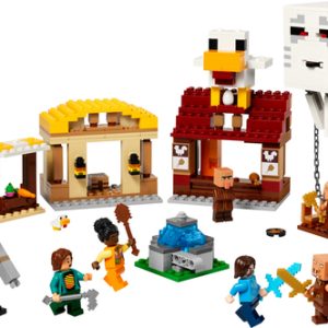 LEGO Minecraft De Ghast-ballon aanval op het dorp