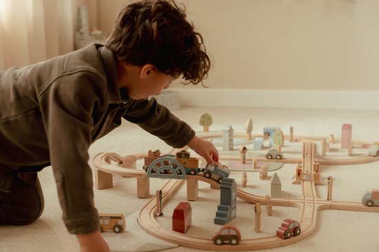 Little Dutch - Treinbaan set XL - Afbeelding 3