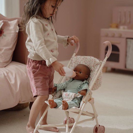 Little Dutch Metalen Poppenbuggy Soft Flowers - Afbeelding 4