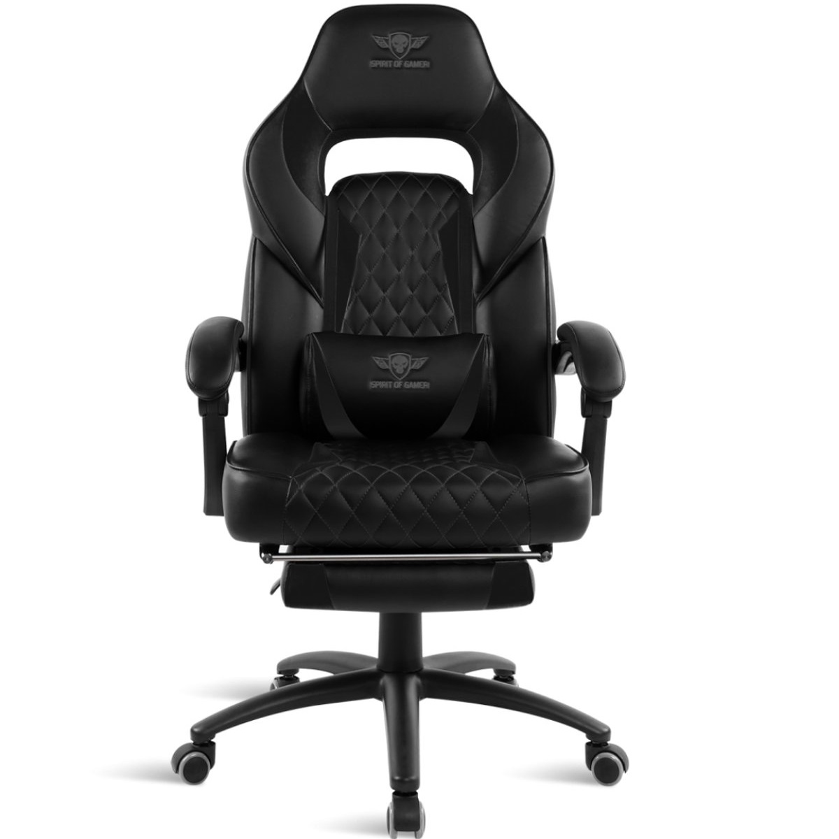 Gaming Stoel Mustang Leder Zwart