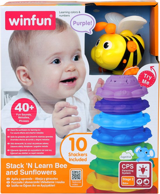 Stack N Learn Bijen- En Zonnebloemenstapelaars - Afbeelding 5