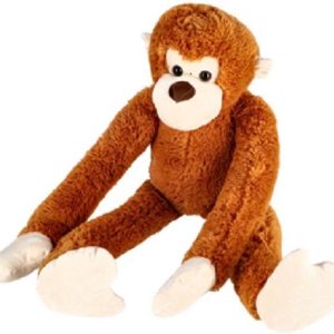 Knuffel Pluche Aap Lange Armen Bruin