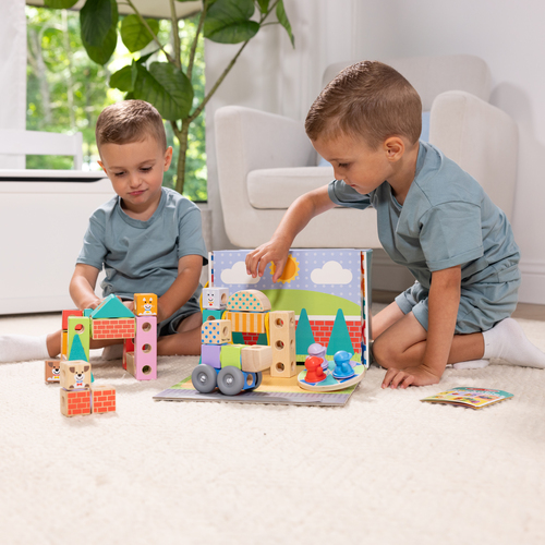 Melissa & Doug Blockables Town Play Set 73pc - Afbeelding 3