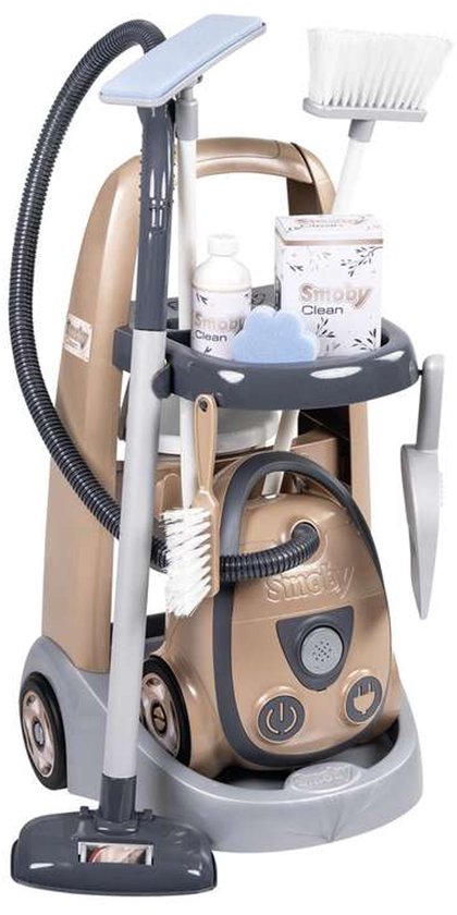 Smoby 330325 Rowenta Schoonmaaktrolley Met Stofzuiger