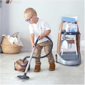 Smoby 330325 Rowenta Schoonmaaktrolley Met Stofzuiger