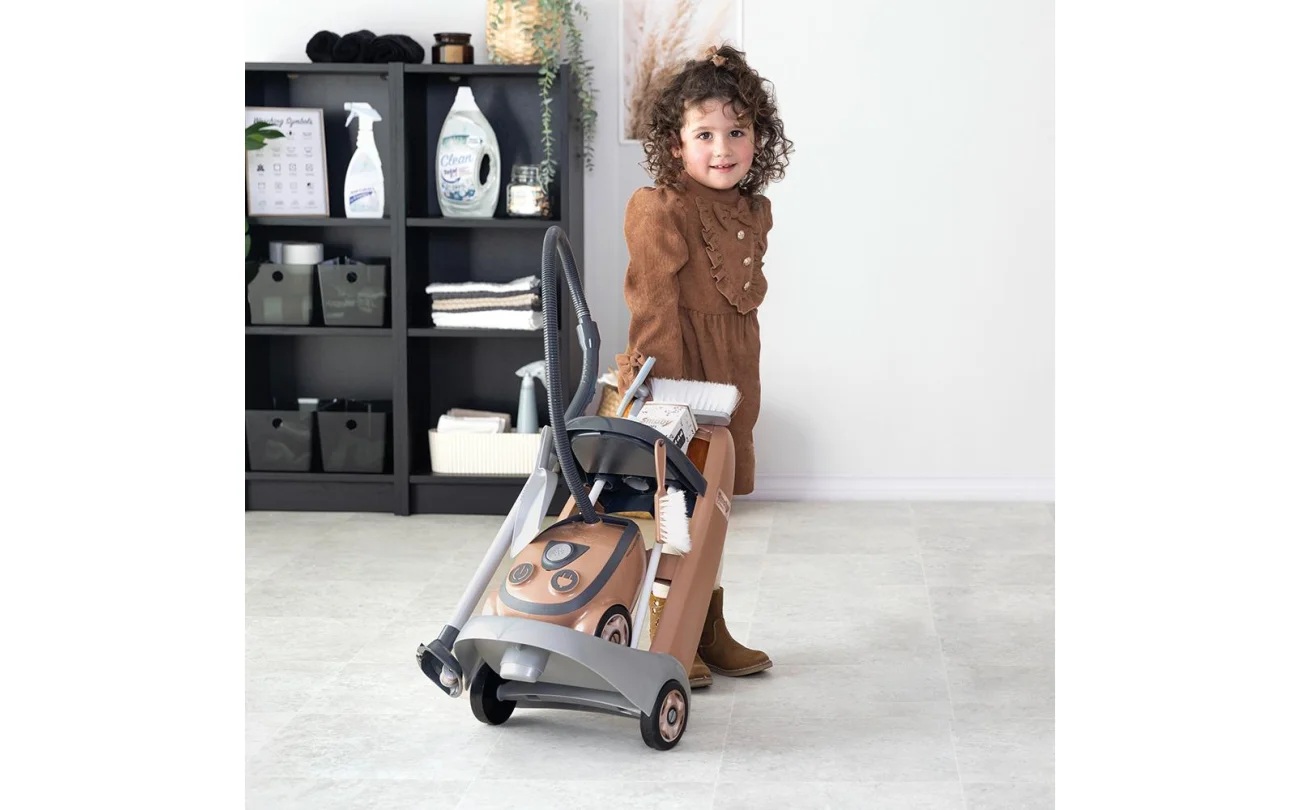 Smoby 330325 Rowenta Schoonmaaktrolley Met Stofzuiger - Afbeelding 3