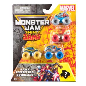 Monster Jam Mini Jams Marvel 5-Pack