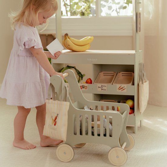 Little Dutch - Houten Winkelkar - Afbeelding 3
