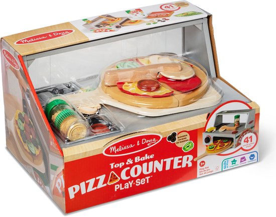 Melissa & Doug Wooden Pizza Counter - Afbeelding 3