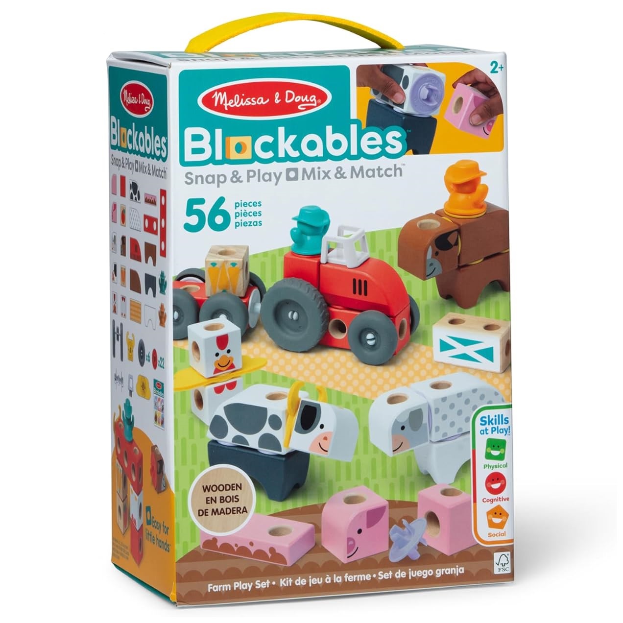 Melissa & Doug Blockables Farm Play Set 56st