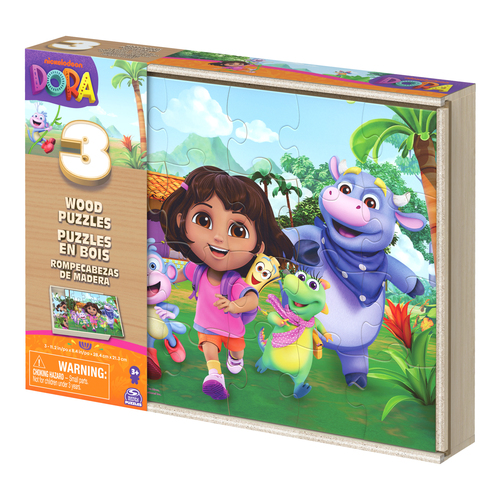 Dora 3-Pack Houten Puzzel - Afbeelding 6