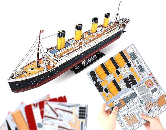 Cubic Fun 3D Puzzel - Titanic LED - Afbeelding 5