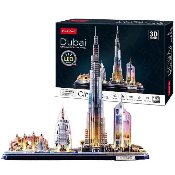 Cubic Fun 3D Puzzel - City Line Dubai LED