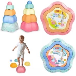 Stapstenen stapelstenen – Pastel 5 st. 28 cm