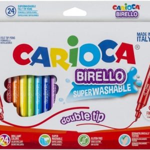 Viltstiften BIRELLO dubbelpunters – 24stuks