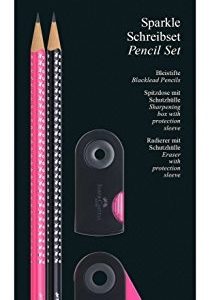 Schrijfset Faber Castell Sparkle – zwart/roze