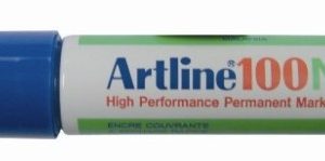 Artline Permanente Marker “100N” schuine punt, lijndikte 7.5-12mm – blauw
