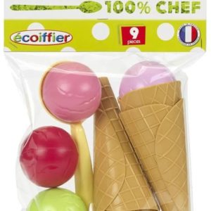 Ecoiffier 100% Chef – Ijsjes maken – 9-delig