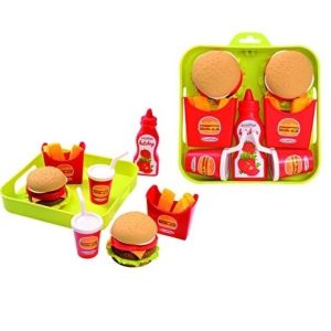 Dienblad met fastfood