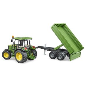 Traktor John Deere 5115M met kiepaanhanger