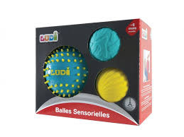 Sensoriële ballen – 3 stuks (blauw)