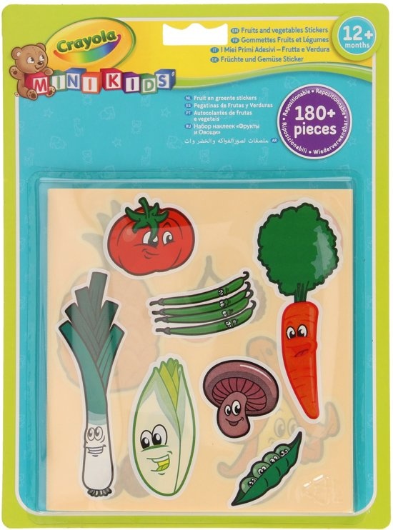 Mini Kids - Jumbo Stickers Groente & Fruit