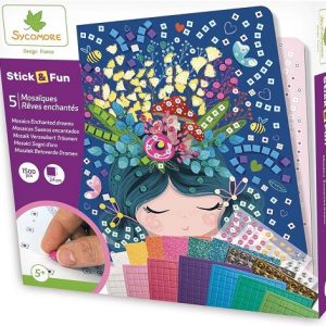 Sycomore Stick & Fun Mosaics – Betoverende dromen (5 mozaïeken) 1500stuks