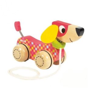 Trekspeelgoed (hout) – Hond