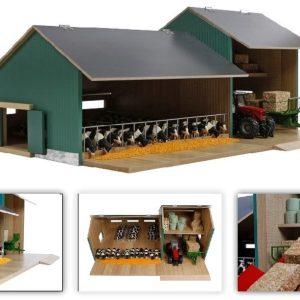 Stal met landbouwloods 55x72x32 cm (1:32)