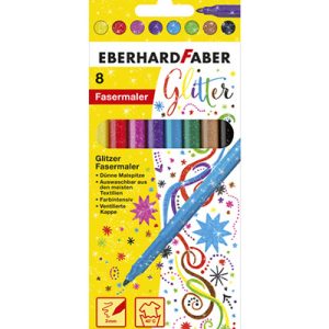 Viltstiften Eberhard Faber Glitter – 8stuks