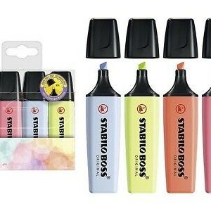 Stabilo BOSS Pastel – Etui 4stuks